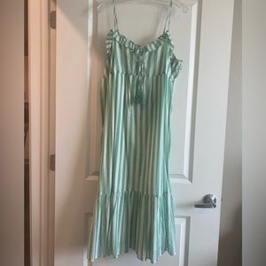 J. Crew Striped Sorbet Maxi Dress (XL)